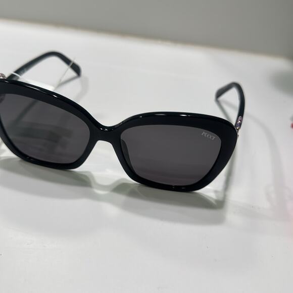 58mm Butterfly Sunglasses Emilio Pucci  Shiny Black  Smoke main image 6
